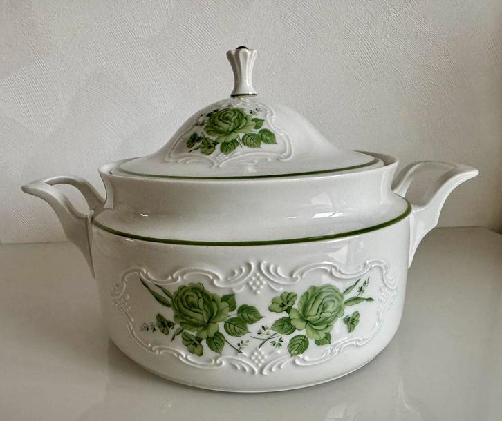 vintage Scherzer Bavaria terrine met deksel. Nieuw staat, Antiek en Kunst, Antiek | Servies los, Ophalen of Verzenden