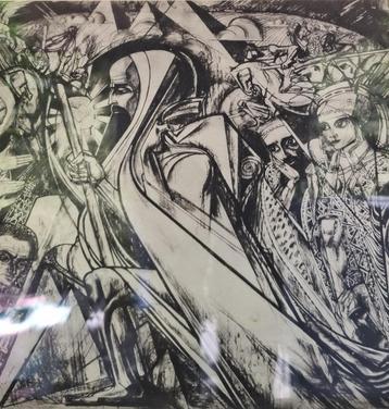 Litho Jan Toorop 1858-1928 De pelgrim beschikbaar voor biedingen