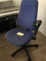 Buro stoel, Ophalen of Verzenden, Zo goed als nieuw, Blauw, Bureaustoel