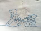 10 geborduurde kinderlakentjes met sloopjes brocante vintage, Antiek en Kunst, Ophalen of Verzenden