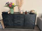 Mango houten dressoir kast, Ophalen, Minder dan 50 cm, Met deur(en), Zo goed als nieuw
