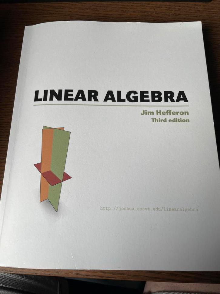 Linear algebra, Boeken, Studieboeken en Cursussen, Zo goed als nieuw, HBO, Beta, Ophalen of Verzenden