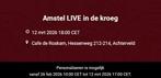 4 tickets - Amstel LIVE in de kroeg Achterveld, Drie personen of meer