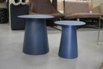 Hippe ronde salontafels bijzettafel metaal roze blauw, Minder dan 55 cm, Metaal of Aluminium, Rond, Nieuw