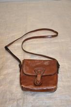 Kleine leren handtas, Sieraden, Tassen en Uiterlijk, Tassen | Damestassen, Ophalen of Verzenden, Gebruikt, Bruin, Handtas