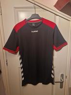 Hummel sport shirt, Maat 52/54 (L), Verzenden, Zwart, Zo goed als nieuw