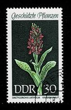 postzegel 1157 DDR bloemen Breedbladorchidee, Ophalen of Verzenden, DDR, Gestempeld