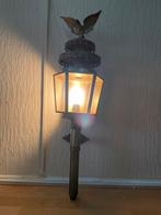 Antieke koperen koetslantaarn met verlichting, Antiek en Kunst, Antiek | Koper en Brons, Ophalen of Verzenden, Koper