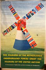 Poster 2e wereldoorlog, Verzamelen, Militaria | Tweede Wereldoorlog, Ophalen, Overige soorten, Nederland, Foto of Poster