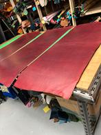 3 Bordeaux tuigleer lappen 4-4,5mm dikte half soepel nr1-2-3, Leer of Kunstleer, Ophalen of Verzenden, Zo goed als nieuw, 30 tot 120 cm