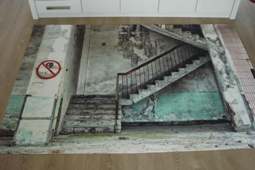 Nieuw wandkleed urban cotton concrete stairs 190 x 145 cm, Huis en Inrichting, Woonaccessoires | Wanddecoraties, Nieuw, Ophalen of Verzenden