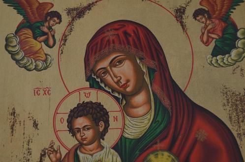 Russische icoon in prima staat, Verzamelen, Religie, Zo goed als nieuw, Christendom | Katholiek, Overige typen, Ophalen of Verzenden