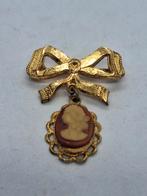 Vergulde Camee Broche - Alternatief voor Goud, Ophalen of Verzenden