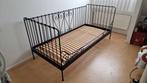 IKEA Meldal zwart metalen meidenbed, Ophalen, 85 tot 100 cm, Zo goed als nieuw, Lattenbodem
