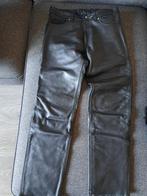 Mooie gevoerde zwarte leren broek maat, Ophalen of Verzenden, Zo goed als nieuw, Zwart