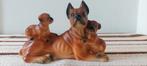 Vintage beeld boxer hond pups, Ophalen of Verzenden, Zo goed als nieuw, Dier