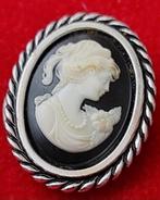 Antiek Camee das speld, Ophalen of Verzenden, Overige materialen, Broche