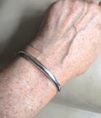 Prachtige zilveren (925) slavenarmband / armband / bangle, Ophalen, Zo goed als nieuw, Zilver, Zilver