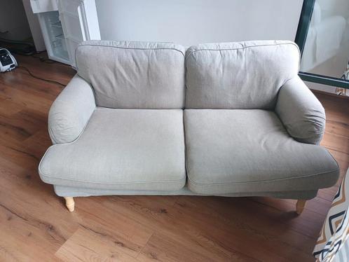 stocksund ikea grijze tweepersoonsbank, Huis en Inrichting, Banken | Sofa's en Chaises Longues, Gebruikt, Tweepersoons, 150 tot 200 cm