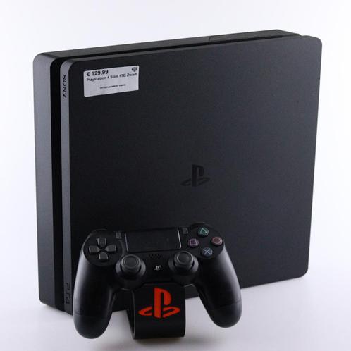 Playstation 4 Slim 1TB Zwart, Spelcomputers en Games, Spelcomputers | Sony PlayStation 4, Zo goed als nieuw