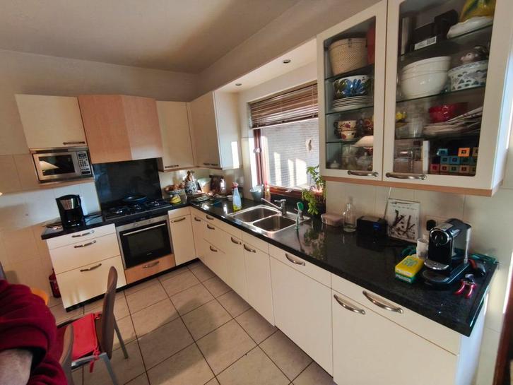 Siematic Hoekkeuken met Granieten Blad, Huis en Inrichting, Keuken | Complete keukens, Gebruikt, Hoekkeuken, Crème, Graniet of Steen