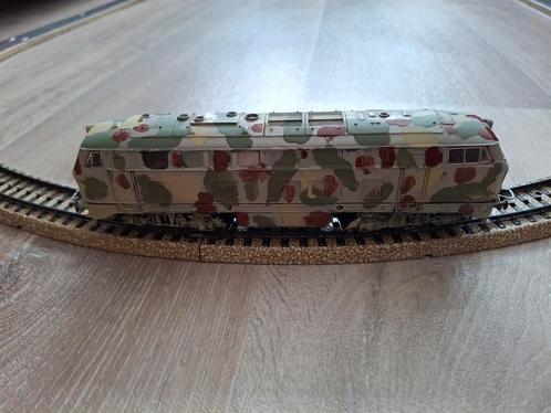 Marklïn HO 3075 diesellocomotief BR 216 DB camouflage, Hobby en Vrije tijd, Modeltreinen | H0, Zo goed als nieuw, Locomotief, Wisselstroom
