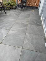 60x60 Tegels grijs / antraciet, Tuin en Terras, Ophalen, Keramiek, Zo goed als nieuw, 10 m² of meer