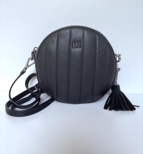 MICHAEL KORS Zwart rond leer crossbody schouder tas bag, Sieraden, Tassen en Uiterlijk, Tassen | Damestassen, Zo goed als nieuw