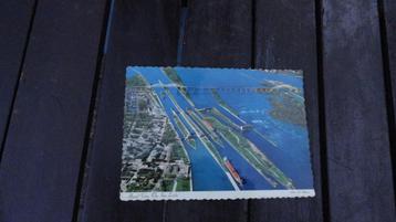 Fotokaart usa aerial view the soo locks 7116 59835-c a graph beschikbaar voor biedingen