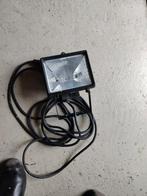 Halogeen Lamp met Armatuur, Ophalen of Verzenden, Gebruikt, 50 tot 200 watt, Lamp met armatuur
