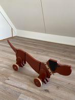 Houten Hond Speelgoed op Wielen, Antiek en Kunst, Ophalen