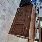 Dressoir - massief hout met fraaie afwerking, Gebruikt, 150 tot 200 cm, Ophalen of Verzenden, 25 tot 50 cm
