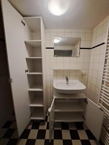 Badkamer meubels compleet (wastafelkast en kolomkast) beschikbaar voor biedingen
