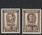 1938 1951 4a-SOMALILAND Britse kolonie, Ophalen of Verzenden, Overige landen, Postfris
