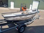 Mooie stalen vlet schippersvlet grachtenboot, geen roest!, Watersport en Boten, Gebruikt, Staal