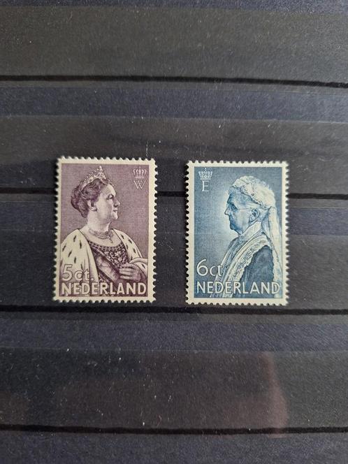 Postzegels Wilhelmina en Emma NVPH 265 en 269  MNH, Postzegels en Munten, Postzegels | Nederland, Postfris, T/m 1940, Ophalen of Verzenden