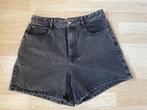 Zara - Zwarte/donkergrijze jeans short maat 42, Verzenden, Zara, Nieuw, W33 - W36 (confectie 42/44)