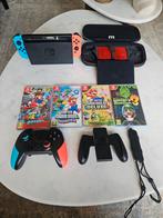 Nintendo Switch set, Spelcomputers en Games, Spelcomputers | Nintendo Switch, Met games, Met 2 controllers, Ophalen of Verzenden