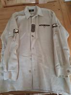 Trachten overhemd, Wit, Ophalen of Verzenden, Zo goed als nieuw, Halswijdte 43/44 (XL)