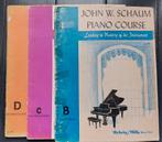 Schaum piano cursus boek B, C en D, Ophalen of Verzenden, Gebruikt, Les of Cursus, Piano