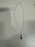 9 karaat wit goud Jewelco London - 0.9ct saffier Teardrop ke, Ophalen of Verzenden, Nieuw, Wit, Goud