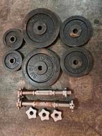 Halterstangen dumbells met gewichten, Sport en Fitness, Ophalen, Gebruikt