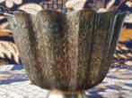 Mooie oude antieke pot uit Indonesië van bewerkt koper 13 cm, Antiek en Kunst, Antiek | Koper en Brons, Ophalen of Verzenden, Koper