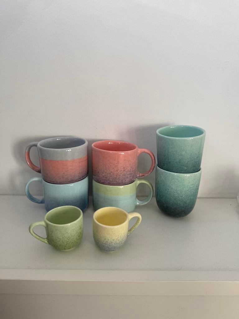 Handgemaakte Iraanse Mokken & Espresso Kopjes Set, Ophalen, Nieuw