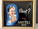 Amstel Emaille bord' Voetbal-klompen en -sokken, Ophalen, Zo goed als nieuw, Reclamebord