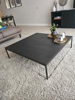 Zwart houten salontafel tafel - als nieuw 100x100x30, Huis en Inrichting, Tafels | Salontafels, Ophalen, Vierkant, Zo goed als nieuw