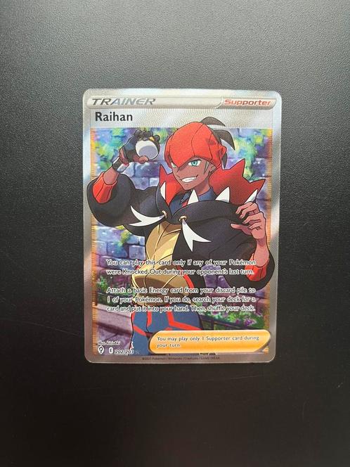Raihan 202/203, Hobby en Vrije tijd, Verzamelkaartspellen | Pokémon, Zo goed als nieuw, Losse kaart, Foil, Verzenden
