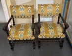 2 antieke houten stoelen met leeuwenkoppen, Antiek en Kunst, Ophalen