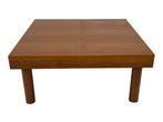 Vintage salontafel coffee table vierkant teak 70's design, Gebruikt, 50 tot 100 cm, Vierkant, Minder dan 50 cm