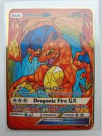 Charizard GX Stained Glass Pokemon metalen kaart gold colour, Ophalen of Verzenden, Nieuw, Losse kaart